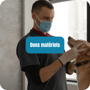 Équipe et bénévoles du refuge Adopte-moi souriant avec un animal adopté. adoption